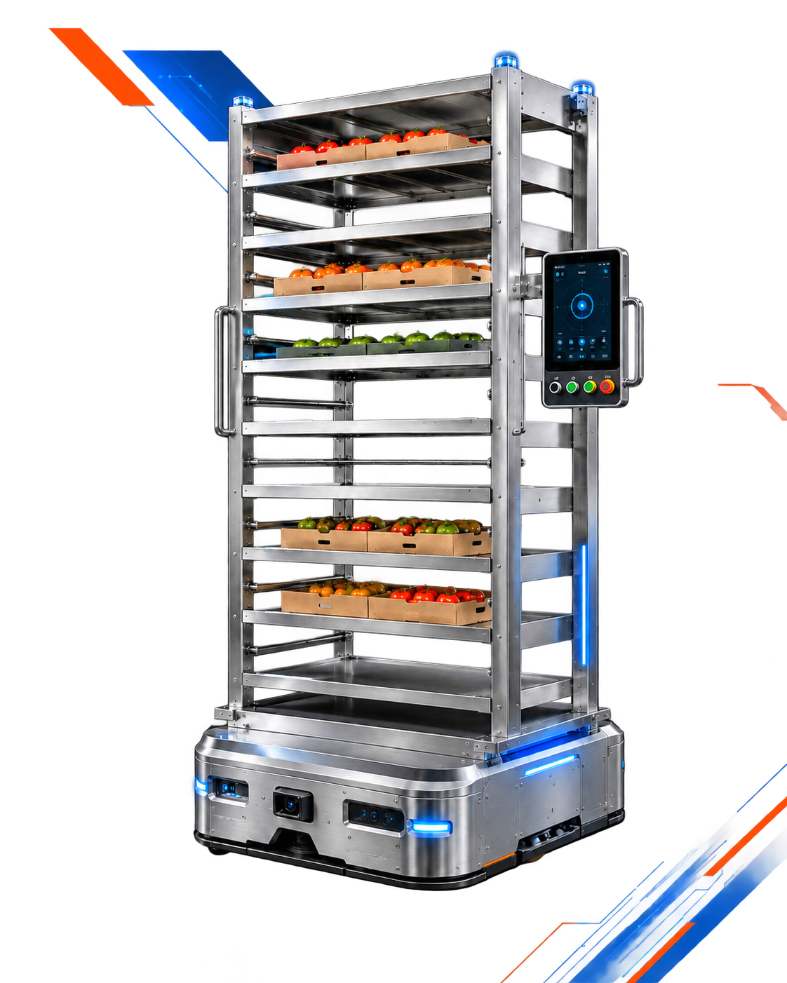 AGV and AMR automated material transfer system