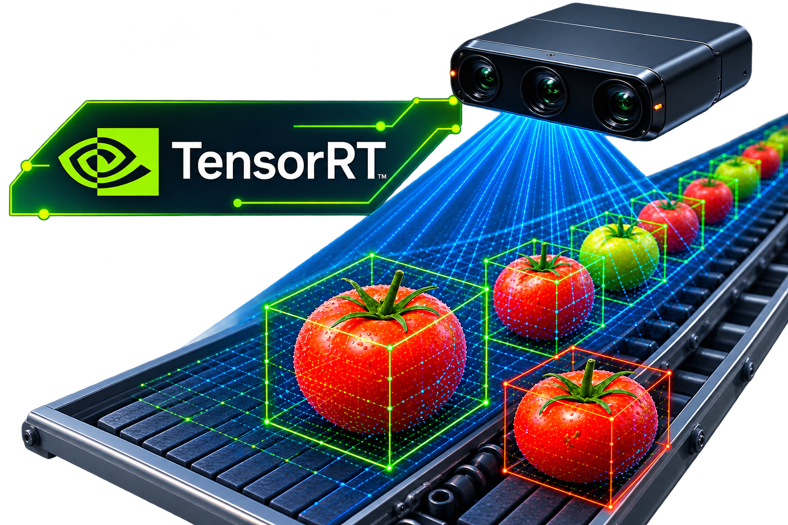 Industrial AI machine vision and TensorRT deployment